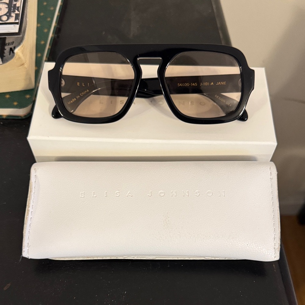 Elisa Johnson Black Sunglasses